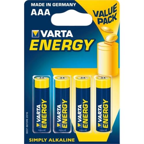 PILHA VARTA ALC.LR03AAA (4) -4003