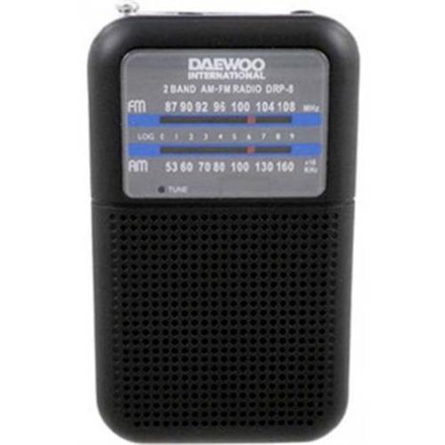RADIO DAEWOO PORT.AM/FM-PRETO -DRP8B
