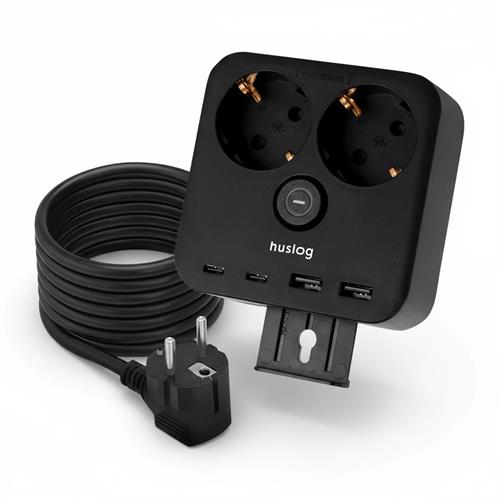 BASE HUSLOG 2T-USB(2A+ 2C)1,4M-HUS1055