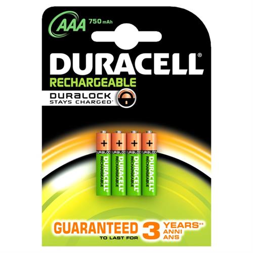 PILHA DURACEL.REC.HR03 -(AAA)750MAHK4