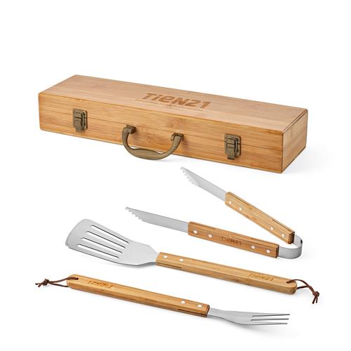 SET BARBECUE TURNER -NATURAL