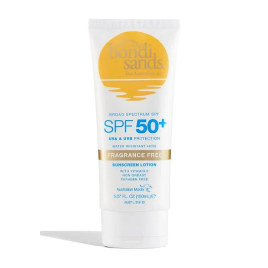 Bondi Sands Body Sunscreen Lotion Fragance Free Spf50+ 150ml