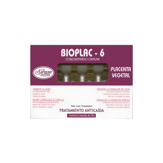 Nurana Bioplac-6 Tratamiento Anticaída Ampollas 6x10ml