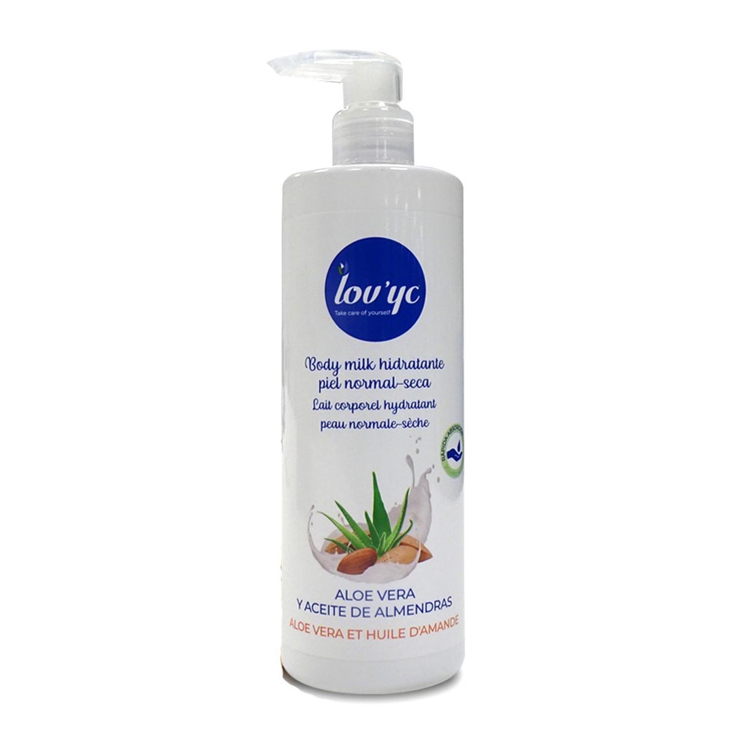 Lovyc Aloe Vera y Almendras Leche Corporal Piel Normal A Seca 400ml