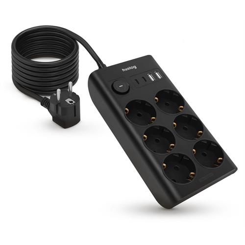 BASE HUSLOG 6T-USB(2A+ 2C)1,5M-HUS1052