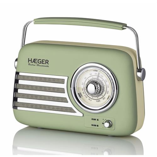 RADIO HAEGER PORT.BLUETOOTH    -RETRO