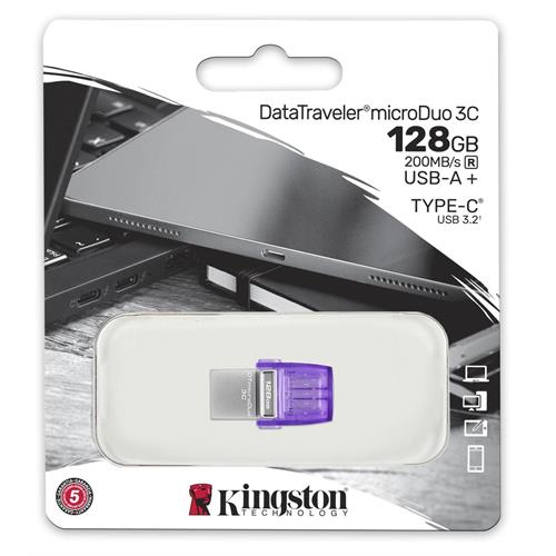 PEN KINGSTO.USB-A+ USB-C-DTDUO3CG3/128G