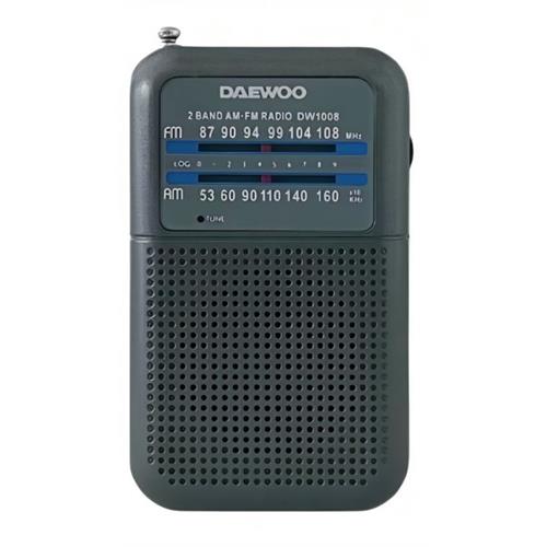 RADIO DAEWOO PORT.AM/FM-PRATA -DW1008